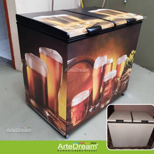 Comprar o produto de Envelopamento de freezer em Bauru em Envelopes pela empresa ArteDream Comunicação Visual em Bauru, SP por Solutudo