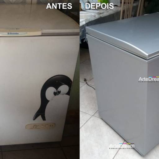Envelopamento de freezer em Bauru por ArteDream Comunicação Visual