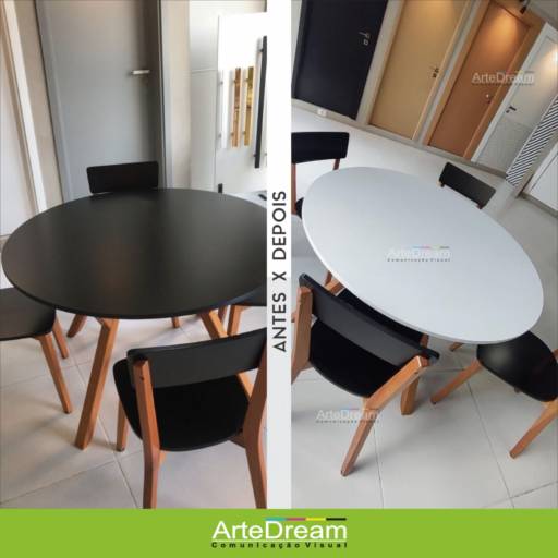 Adesivo de tampo de mesa em Bauru por ArteDream Comunicação Visual