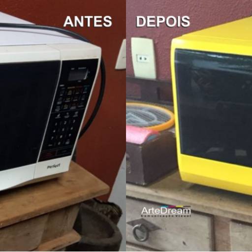 Envelopamento de Microondas em Bauru por ArteDream Comunicação Visual