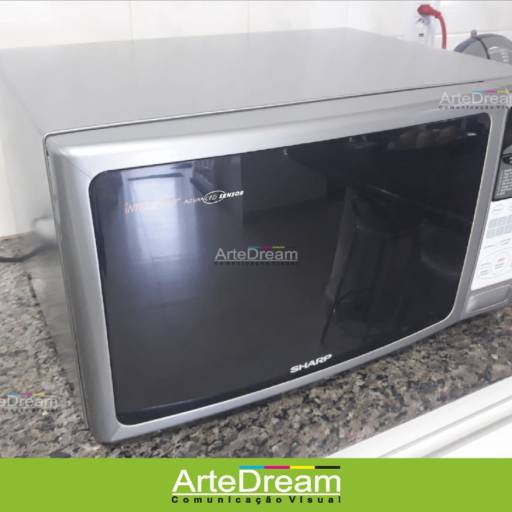 Envelopamento de Microondas em Bauru por ArteDream Comunicação Visual