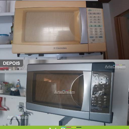 Envelopamento de Microondas em Bauru por ArteDream Comunicação Visual