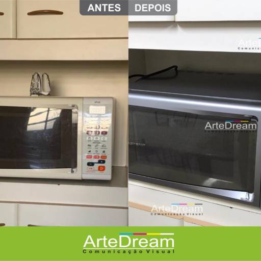 Envelopamento de Microondas em Bauru por ArteDream Comunicação Visual