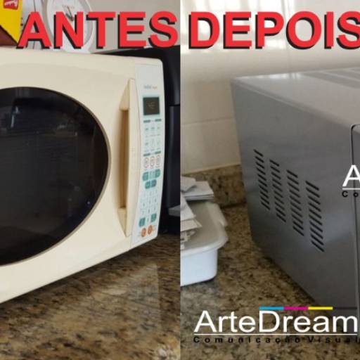 Envelopamento de Microondas em Bauru por ArteDream Comunicação Visual