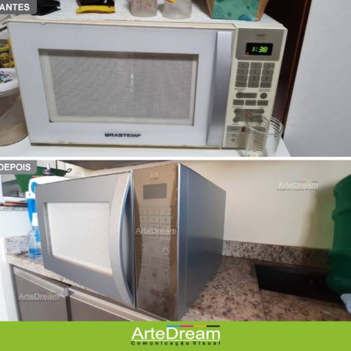 Envelopamento de Microondas em Bauru por ArteDream Comunicação Visual