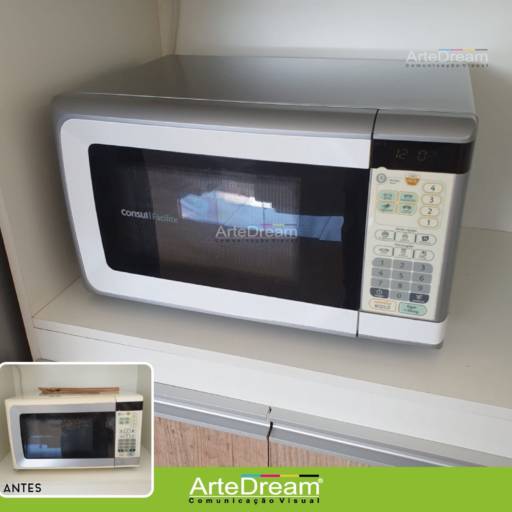 Envelopamento de Microondas em Bauru por ArteDream Comunicação Visual