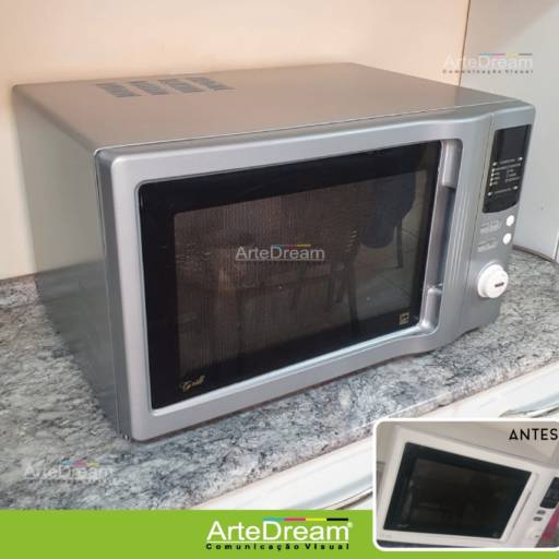 Envelopamento de Microondas em Bauru por ArteDream Comunicação Visual