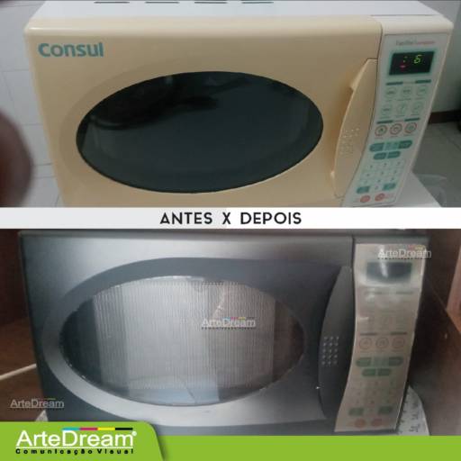 Envelopamento de Microondas em Bauru por ArteDream Comunicação Visual