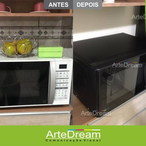 Envelopamento de Microondas em Bauru por ArteDream Comunicação Visual