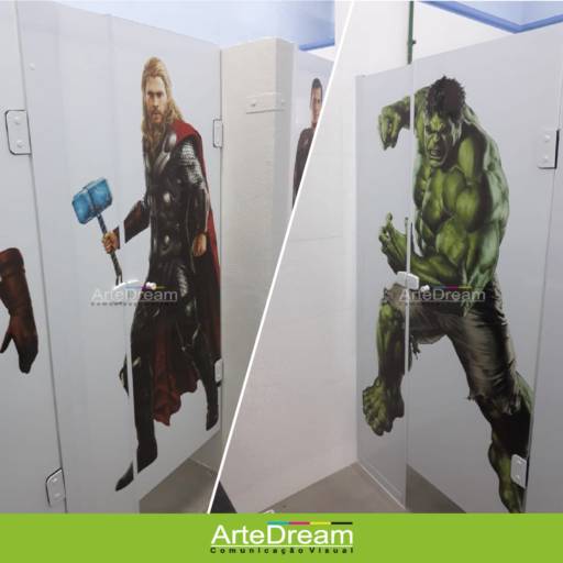 Adesivo em portas e blindex:  jateado, chapado, perfurado e cores em Bauru por ArteDream Comunicação Visual