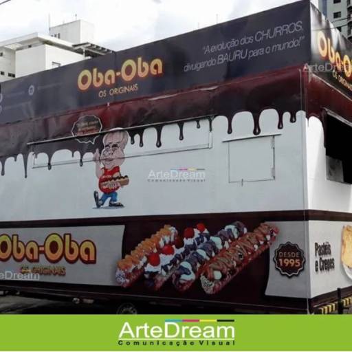 Envelopamento de trailer ou barraca em Bauru por ArteDream Comunicação Visual