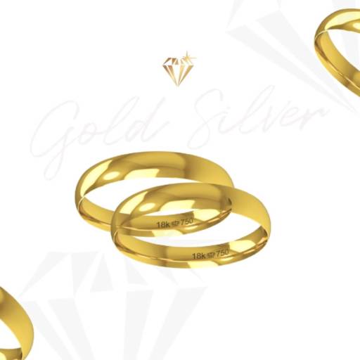 Aliança em Ouro por Gold & Silver - Ótica / Semi Jóias