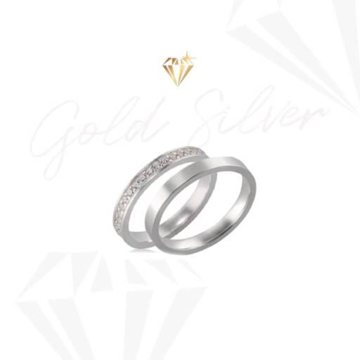 Aliança em Prata por Gold & Silver - Ótica / Semi Jóias