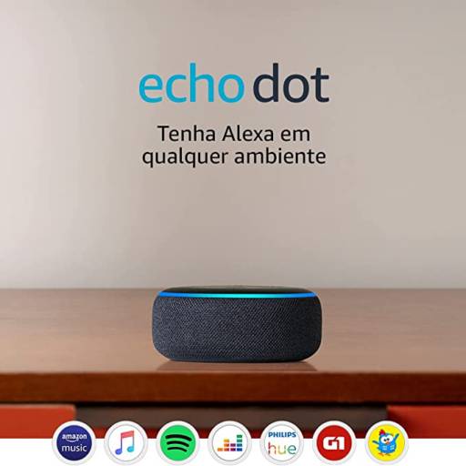 Comprar o produto de Echo Dot (3ª Geração): Smart Speaker com Alexa em Automação Residencial pela empresa Lecatex Store em Bauru, SP por Solutudo