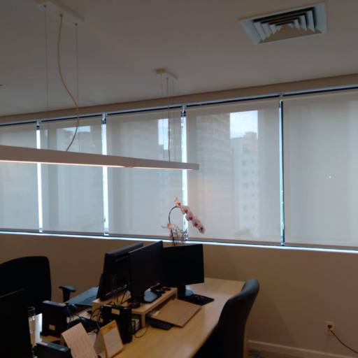 Lavagem de persianas com tela solar