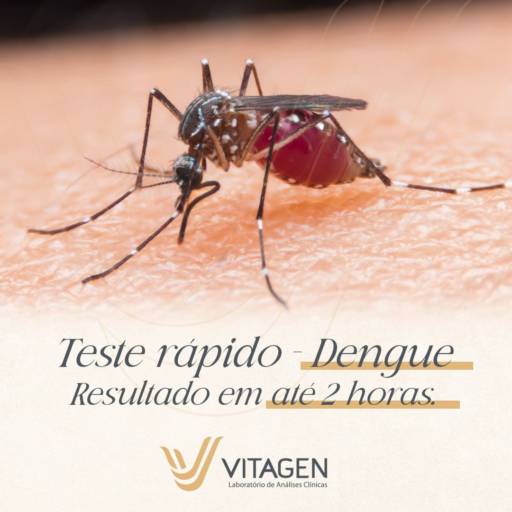 Teste rápido para Dengue  por Vitagen Laboratório de Análises Clínicas - Centro