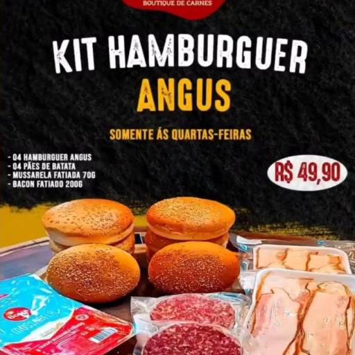 Comprar o produto de kit Hamburguer Angus em Hambúrguer Gourmet pela empresa La Carne Boutique de Carnes em Mineiros, GO por Solutudo