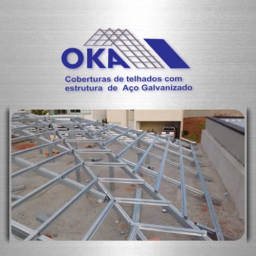 Comprar o produto de Telhado Trabalhado - Telha Esmaltada em Estruturas Metálicas pela empresa OKA - Inovação em Coberturas em Itapetininga, SP por Solutudo