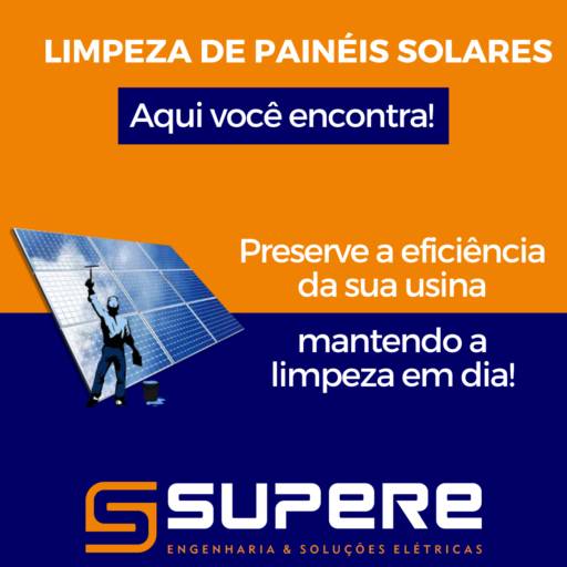 Limpeza de Placa Solar em Piracicaba, SP por SUPERE Engenharia e Soluções Elétricas