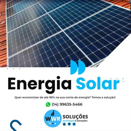 Comprar o produto de Empresa de Instalação de Energia Solar em Energia Solar pela empresa WWR Solar em Santa Cruz do Rio Pardo, SP por Solutudo
