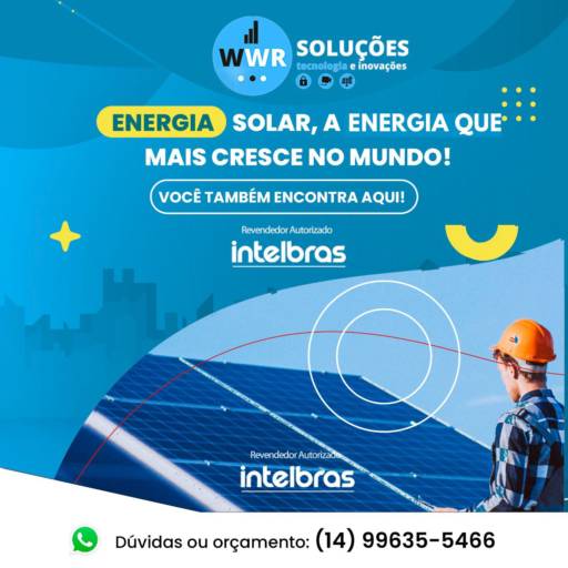 Comprar o produto de Energia Solar​ em Santa Cruz do Rio Pardo, SP em Energia Solar pela empresa WWR Solar em Santa Cruz do Rio Pardo, SP por Solutudo