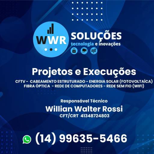 Comprar o produto de Rede sem fio – Wifi em Marketing e Internet pela empresa WWR Solar em Santa Cruz do Rio Pardo, SP por Solutudo