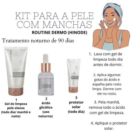 Kit para pele com manchas por Cosméticos e perfumaria Daniela Alves Consultora.