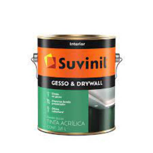 Comprar o produto de Tinta Acrílica Suvinil Gesso e Drywall em Tintas e Impermeabilizantes pela empresa Pinte Bem Tintas e Revestimentos em Foz do Iguaçu, PR por Solutudo