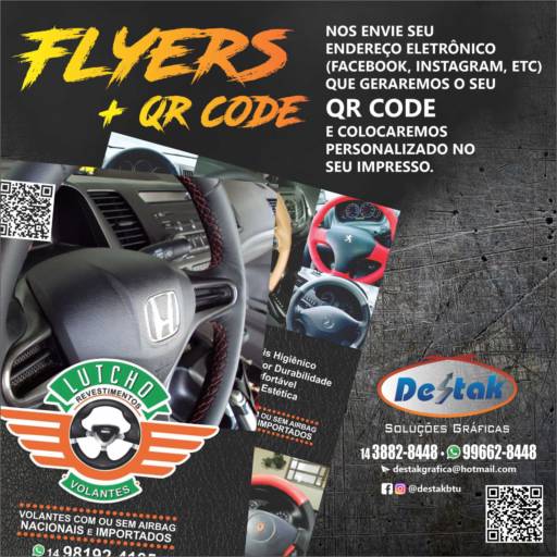 Comprar o produto de Flyers + QR Code em Comunicação Visual pela empresa Gráfica Destak em Botucatu, SP por Solutudo
