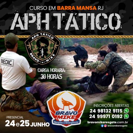 Curso de atendimento pré-hospitalar Tático por Bravo Mike Urgência e Emergência 