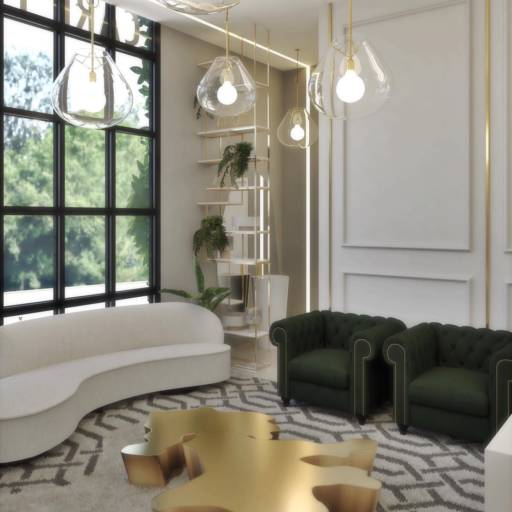 Projeto para Sala por Nicole Zonta Arquitetura