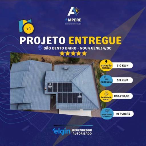 Energia Solar Off Grid por Ampere Energias Renováveis