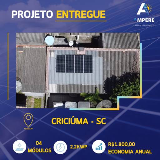 Energia Solar para Comércio por Ampere Energias Renováveis