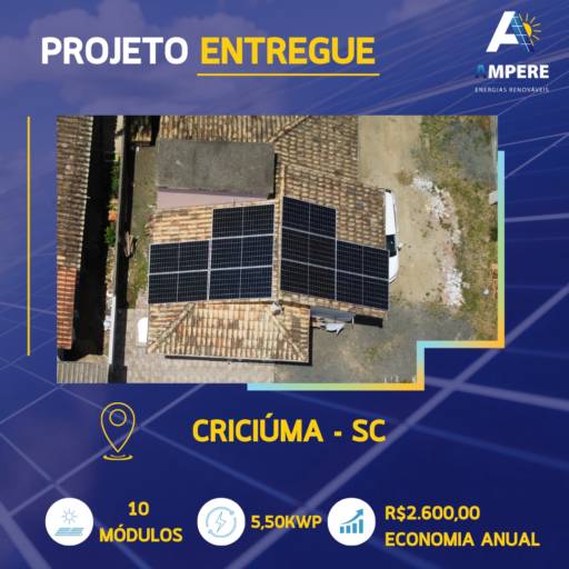 Energia Solar Residencial por Ampere Energias Renováveis