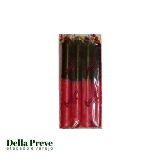 Comprar o produto de Vela Vermelha e Preta  em Velas Decorativas pela empresa Comercial Della Preve em Foz do Iguaçu, PR por Solutudo