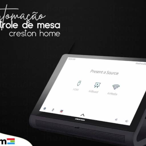 Controle de mesa Creston Home por Ihome Aracaju - Audio, Video e Automação