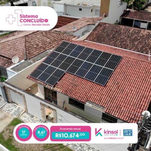 Orçamento energia solar para condomínio por Kinsol A & R Rocha - Fortaleza