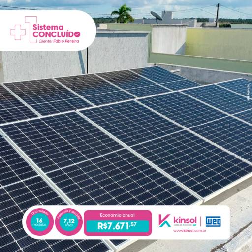 Comprar o produto de Empresa de Energia Solar em Energia Solar pela empresa Kinsol A & R Rocha - Fortaleza em Fortaleza, CE por Solutudo