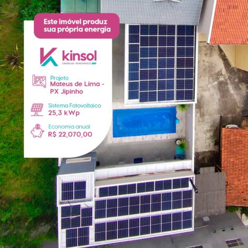 Comprar o produto de Energia Solar​ em Fortaleza, CE em Energia Solar pela empresa Kinsol A & R Rocha - Fortaleza em Fortaleza, CE por Solutudo