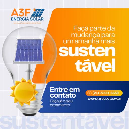 Comprar o produto de Orçamento energia solar para condomínio em Energia Solar pela empresa A3F Energia Solar em Duque de Caxias, RJ por Solutudo