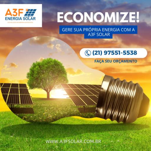 Comprar a oferta de Empresa de Energia Solar em Energia Solar pela empresa A3F Energia Solar em Duque de Caxias, RJ por Solutudo