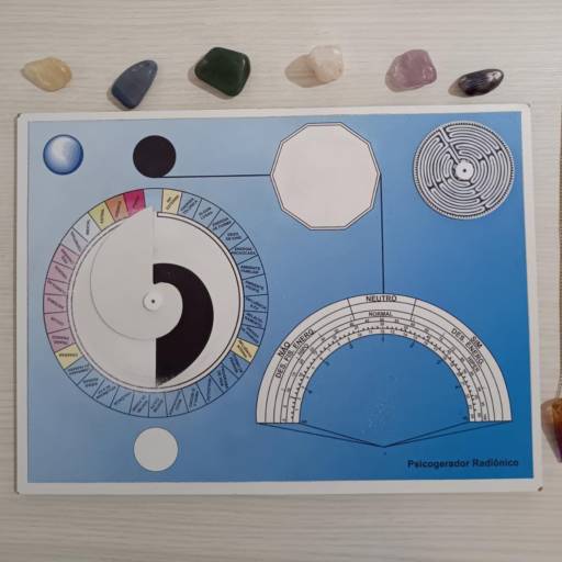 Mesa Psicogerador Radiônico atrelado a Metafísica por Rodrigo e Ariadna - Terapeutas Holísticos 