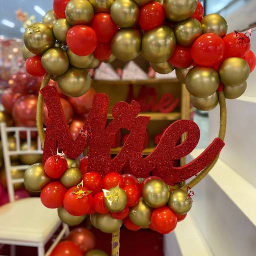 Topo de bolo com balões para o Dia das Mães por Bigtok