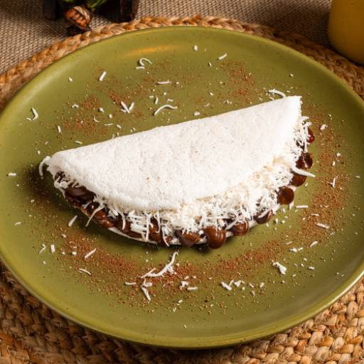 Tapioca de Coco e Creme de Avelã por Titão | Burger Artesanal + Culinária Nordestina