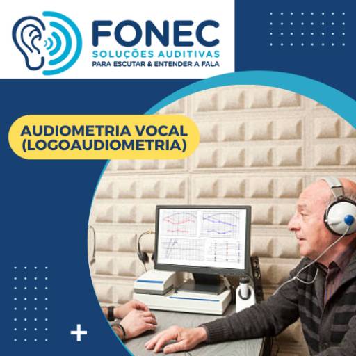 Comprar o produto de Audiometria Vocal (logoaudiometria) em Exames pela empresa FONEC Soluções Auditivas em Itapetininga, SP por Solutudo