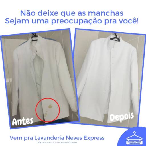 Remoção de Mancha por Neves Express Lavanderia Loja 1