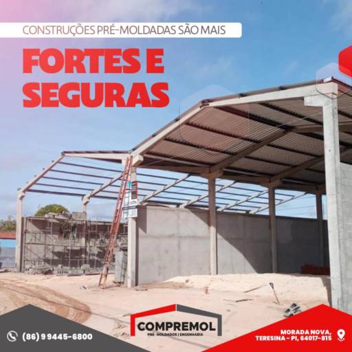 Galpões com estruturas mistas