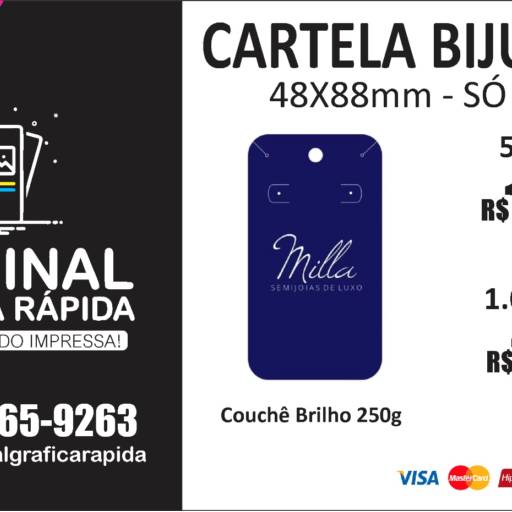 Cartela Bijuteria por Original Gráfica Rápida