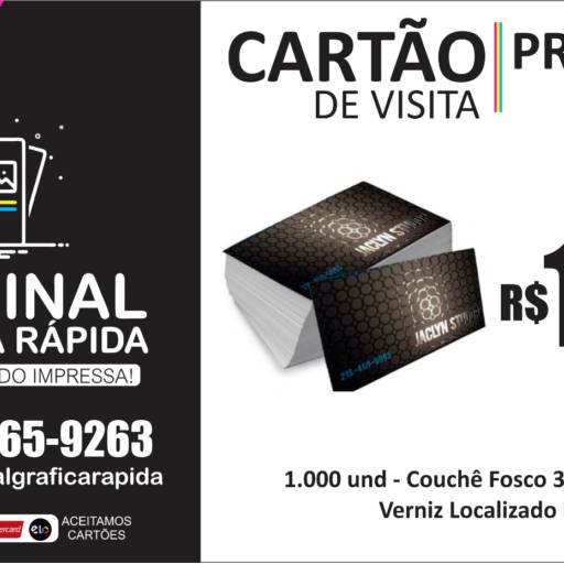 Comprar o produto de Cartão de Visita Premium em Gráficas pela empresa Original Gráfica Rápida em Botucatu, SP por Solutudo