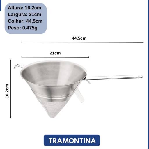 Passador Chinoy 21cm Inox - Tramontina por Casa Vitória